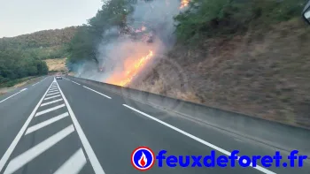 Incendie à Brussieu - Rhône - 7 juillet 2026 - Feux de forêts et d'espaces naturels
