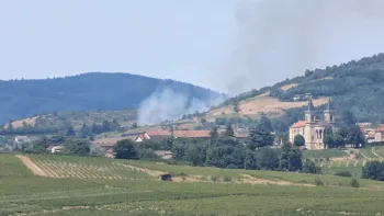 Incendie à Beaujeu - Rhône - 7 juillet 2026 - Feux de forêts et d'espaces naturels