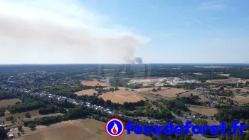 Incendie à Mézières-en-Brenne - Indre - 8 juillet 2026 - Feux de forêts et d'espaces naturels