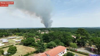 Incendie à Réaup-Lisse - Lot-et-Garonne - 12 juillet 2026 - Feux de forêts et d'espaces naturels