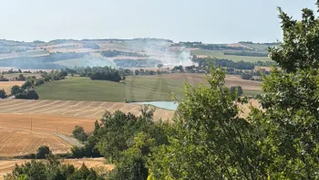 Incendie à Gimbrède - Gers - 21 juillet 2026 - Feux de forêts et d'espaces naturels